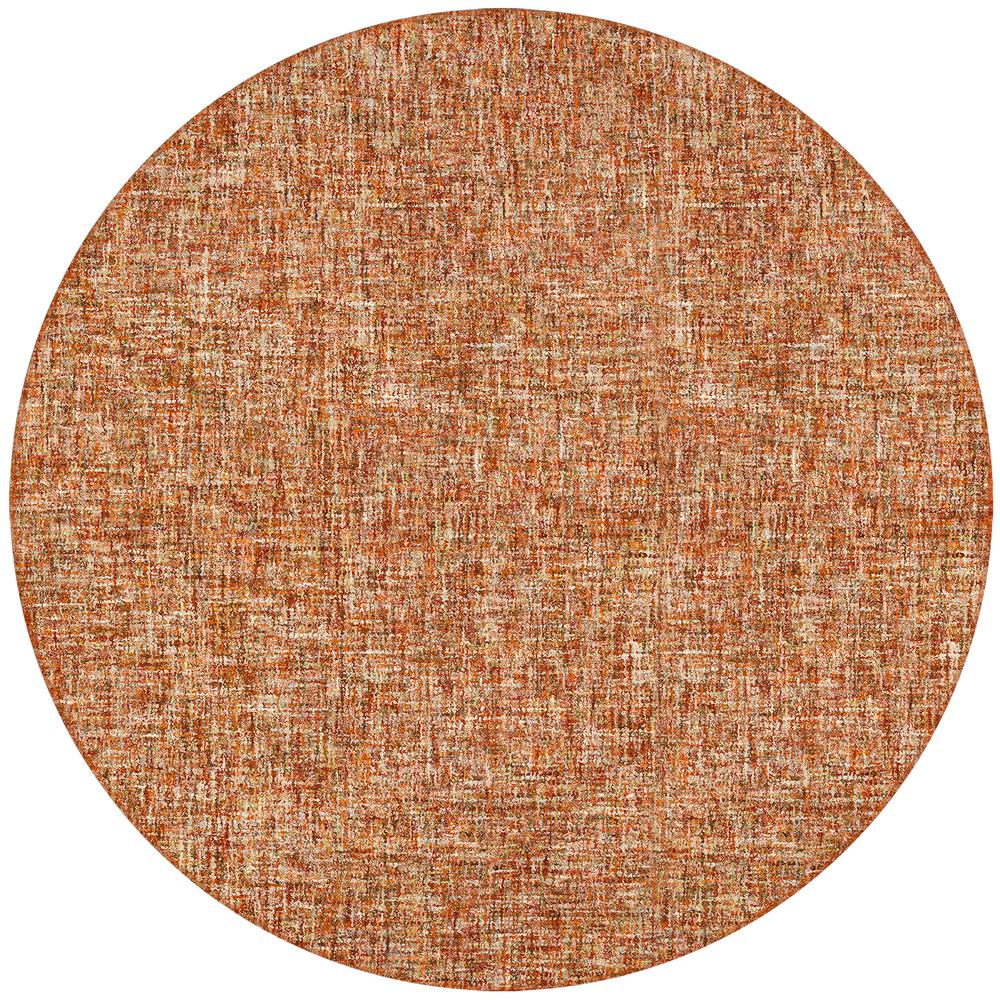 Mateo ME1 Paprika 4' x 4' Round Rug. Picture 1