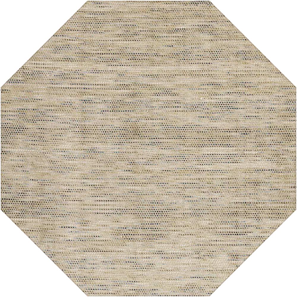 Zion ZN1 Mushroom 4' x 4' Octagon Rug. Picture 1