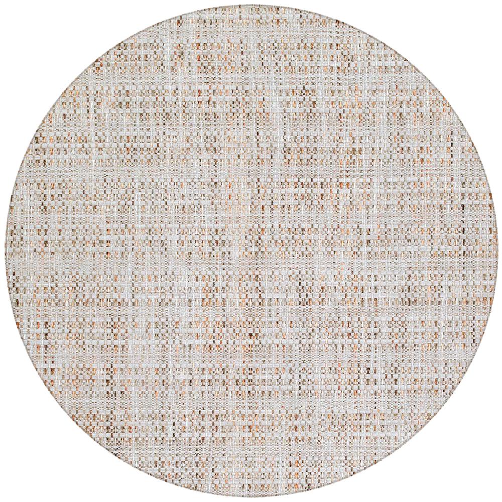 Nepal NL100 Taupe 4' x 4' Round Rug. Picture 1