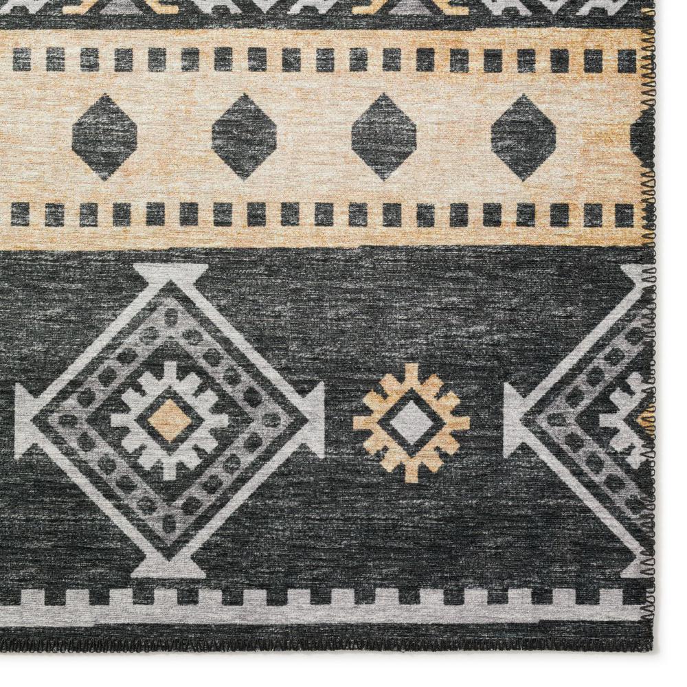 Yuma Gray Transitional Southwest 10' x 14' Area Rug Gray AYU42. Picture 2