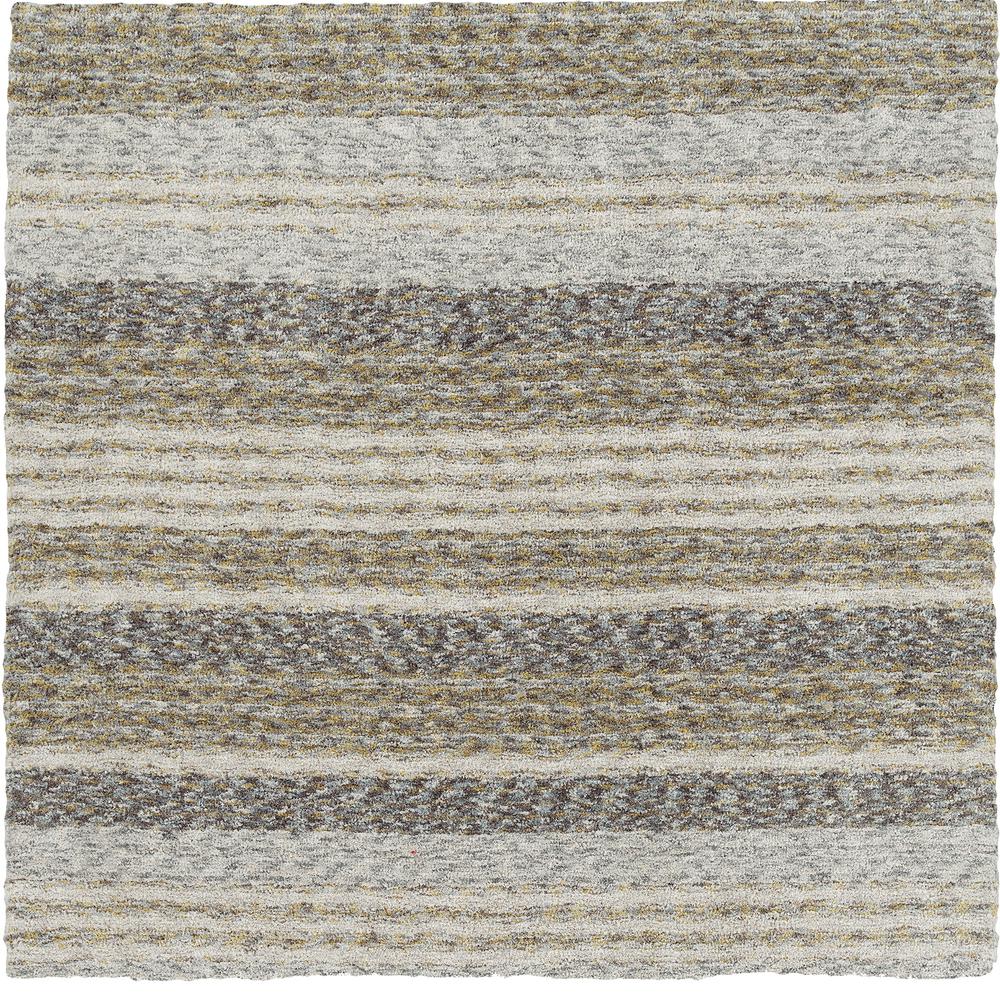 Joplin JP1 Pewter 4' x 4' Square Rug. Picture 1