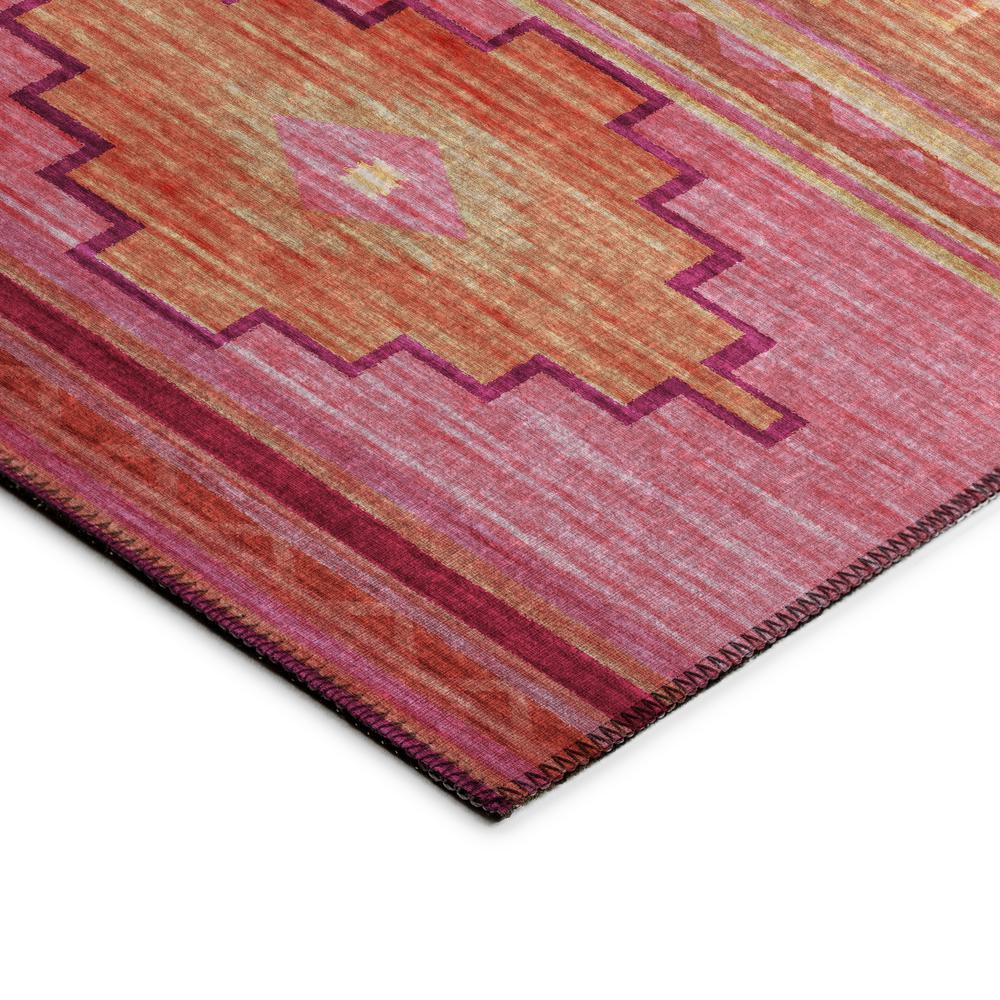Indoor/Outdoor Sonora ASO31 Pink Washable 2'3" x 7'6" Runner Rug. Picture 4