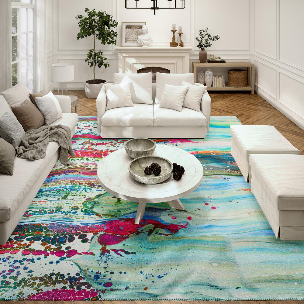 Karina Melody Modern Abstract 3' x 5' Area Rug Melody AKC32. Picture 1