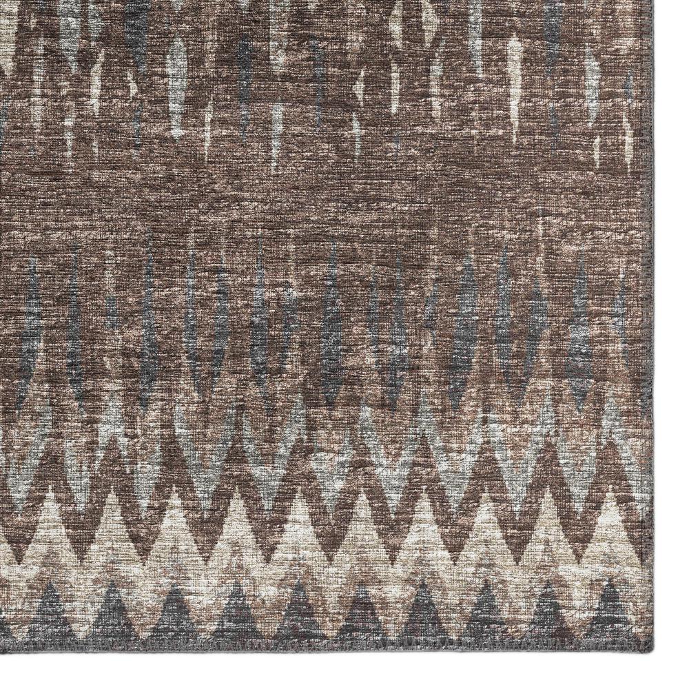 Rylee Brown Transitional Chevron 10' x 14' Area Rug Brown ARY35. Picture 2