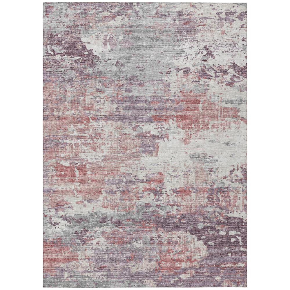 Indoor/Outdoor Accord AAC34 Pink Washable 5' x 7'6" Rug. Picture 1