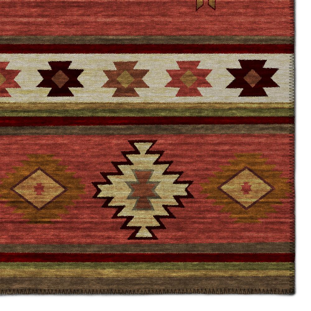 Indoor/Outdoor Sonora ASO34 Spice Washable 2'3" x 7'6" Runner Rug. Picture 3