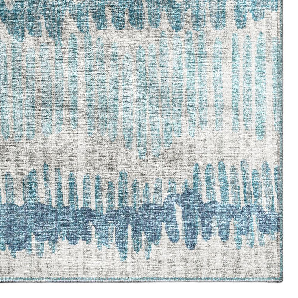 Rylee Blue Transitional Striped 10' x 14' Area Rug Blue ARY34. Picture 2