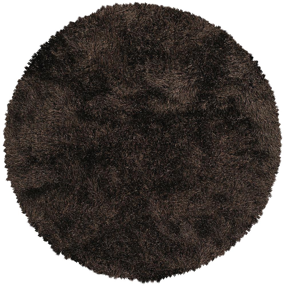 Impact IA100 Brown 4' x 4' Round Rug, IA100CH4RO. Picture 1