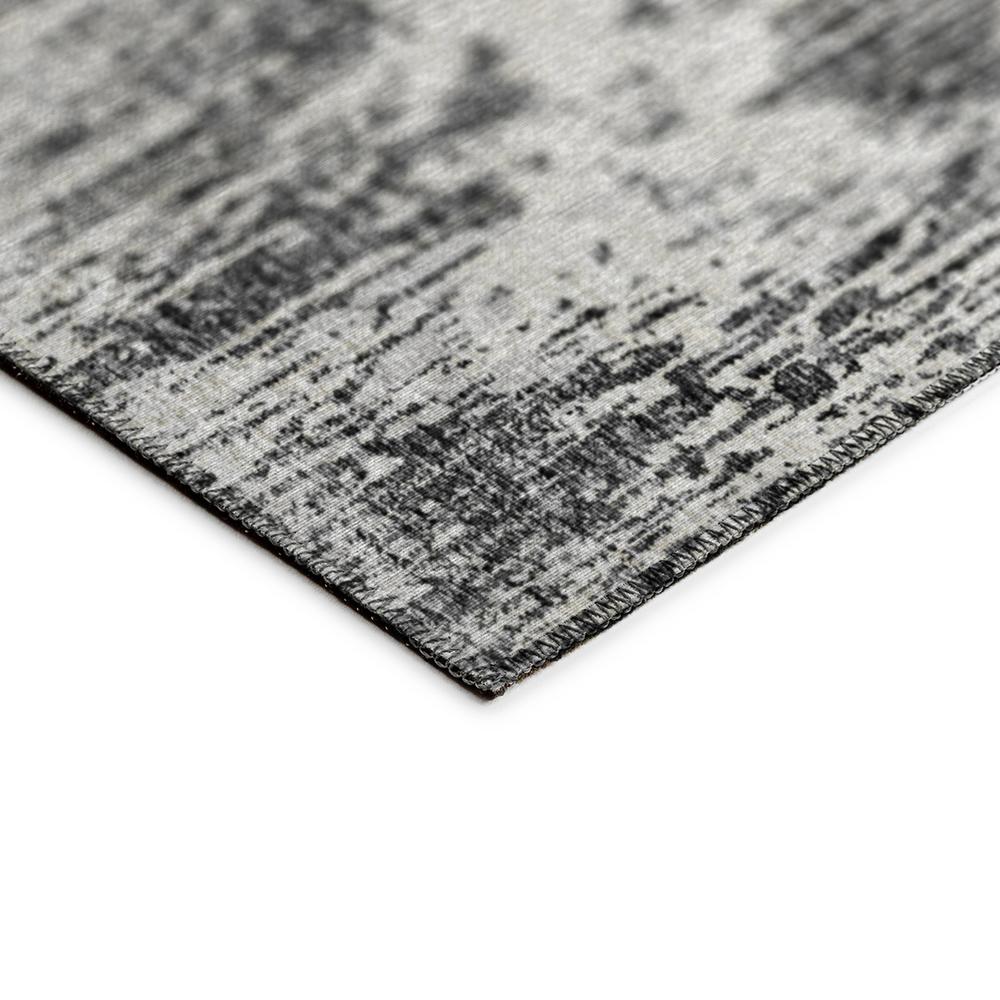 Indoor/Outdoor Accord AAC31 Gray Washable 2'3" x 7'6" Runner Rug. Picture 4