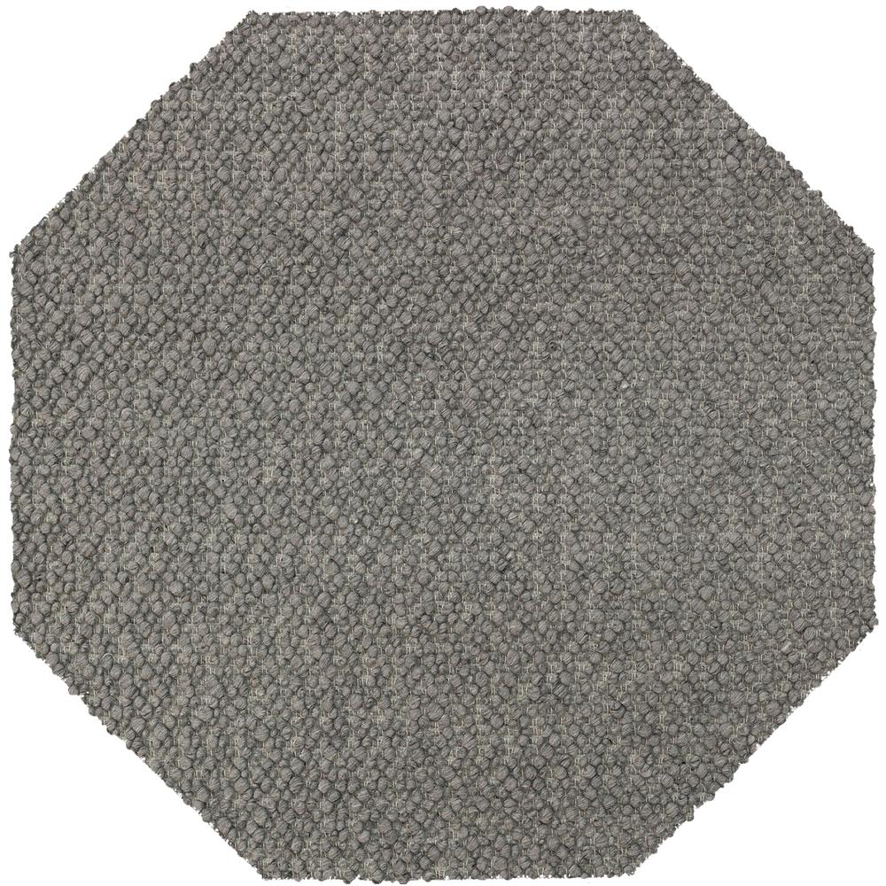 Gorbea GR1 Pewter 4' x 4' Octagon Rug. Picture 1
