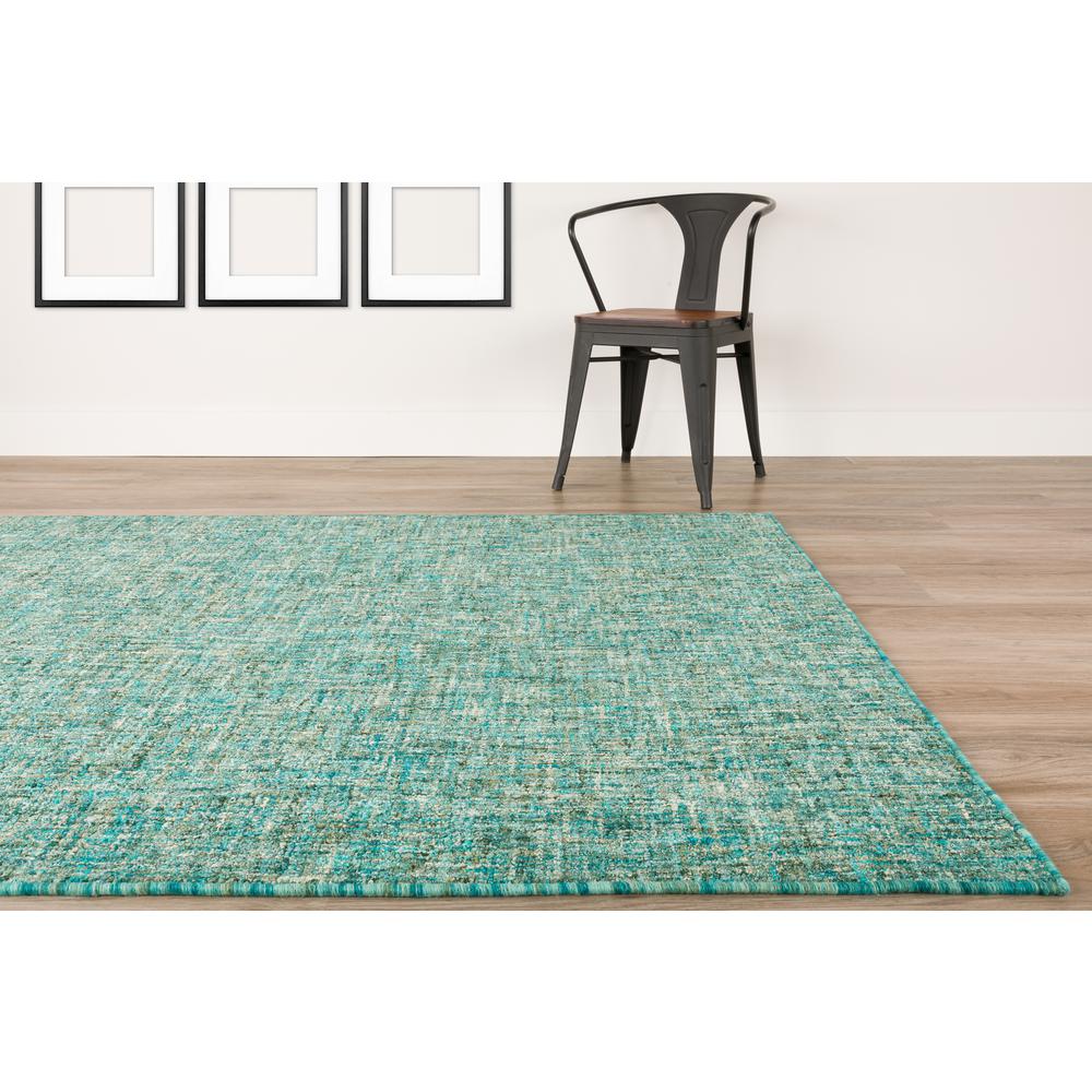 Addison Winslow Active Solid Peacock 9' x 13' Area Rug. Picture 8