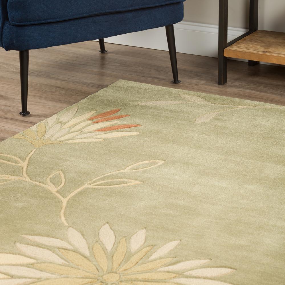 Marlow 35 Green 8'X10', Area Rug. Picture 4