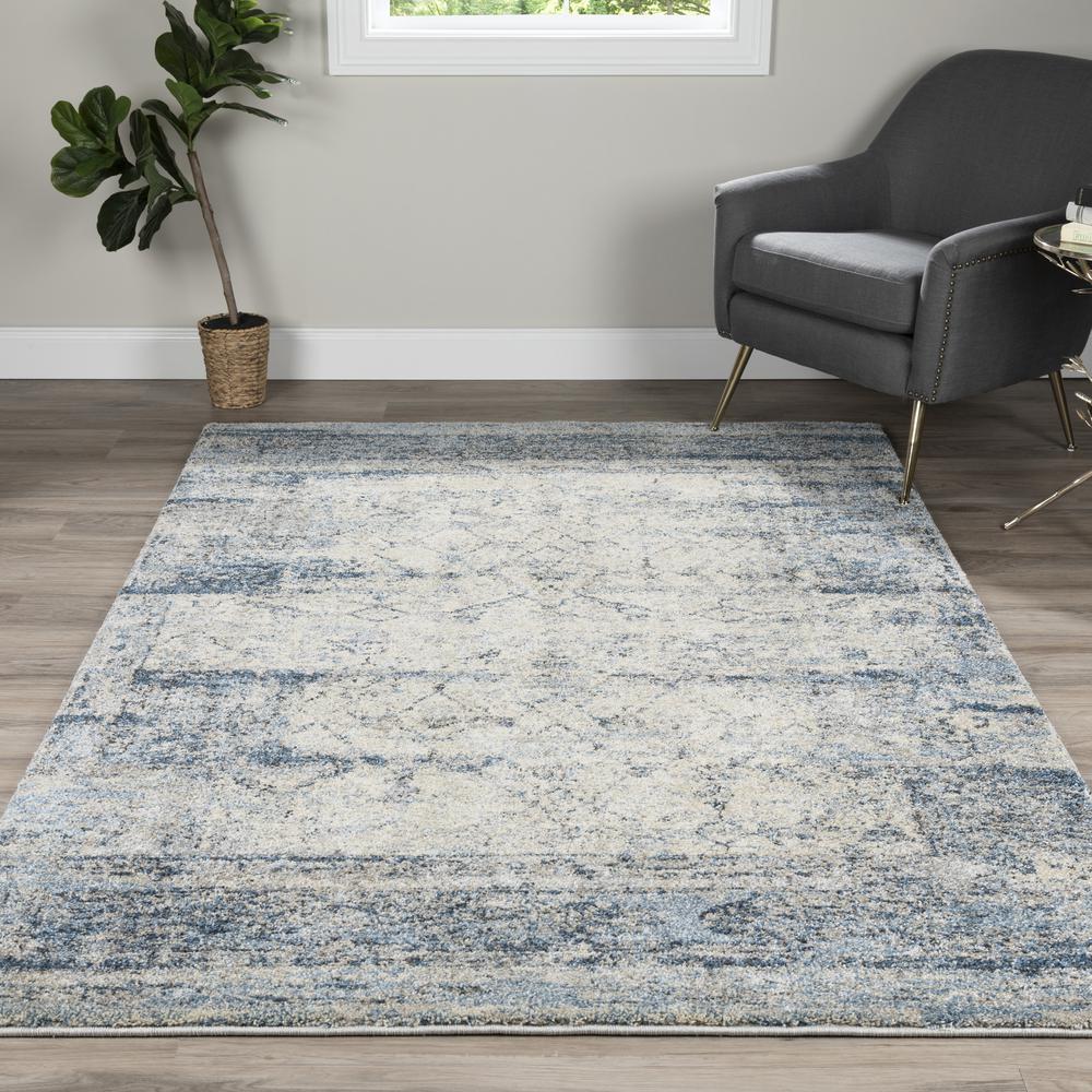Tobin 39 Blue 7'10"X10'7", Area Rug. The main picture.