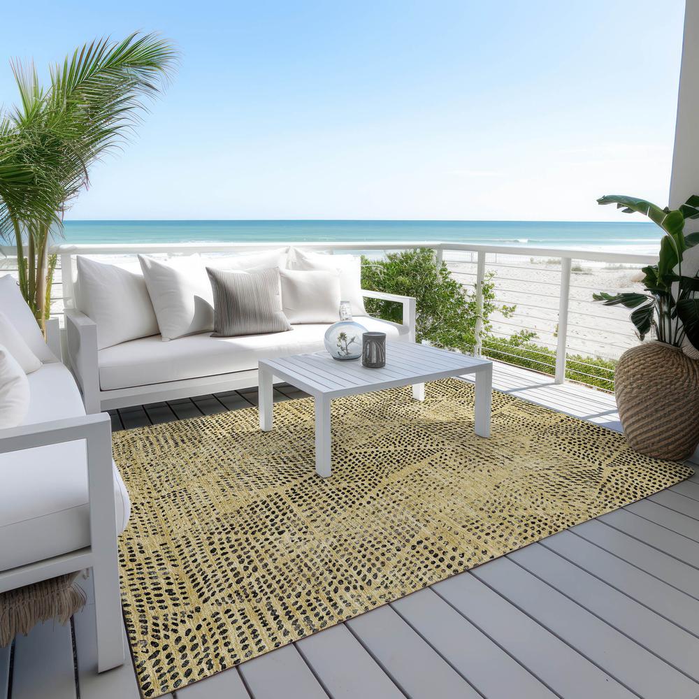 Chantille ACN591 Gold 3' x 5' Rug. Picture 9