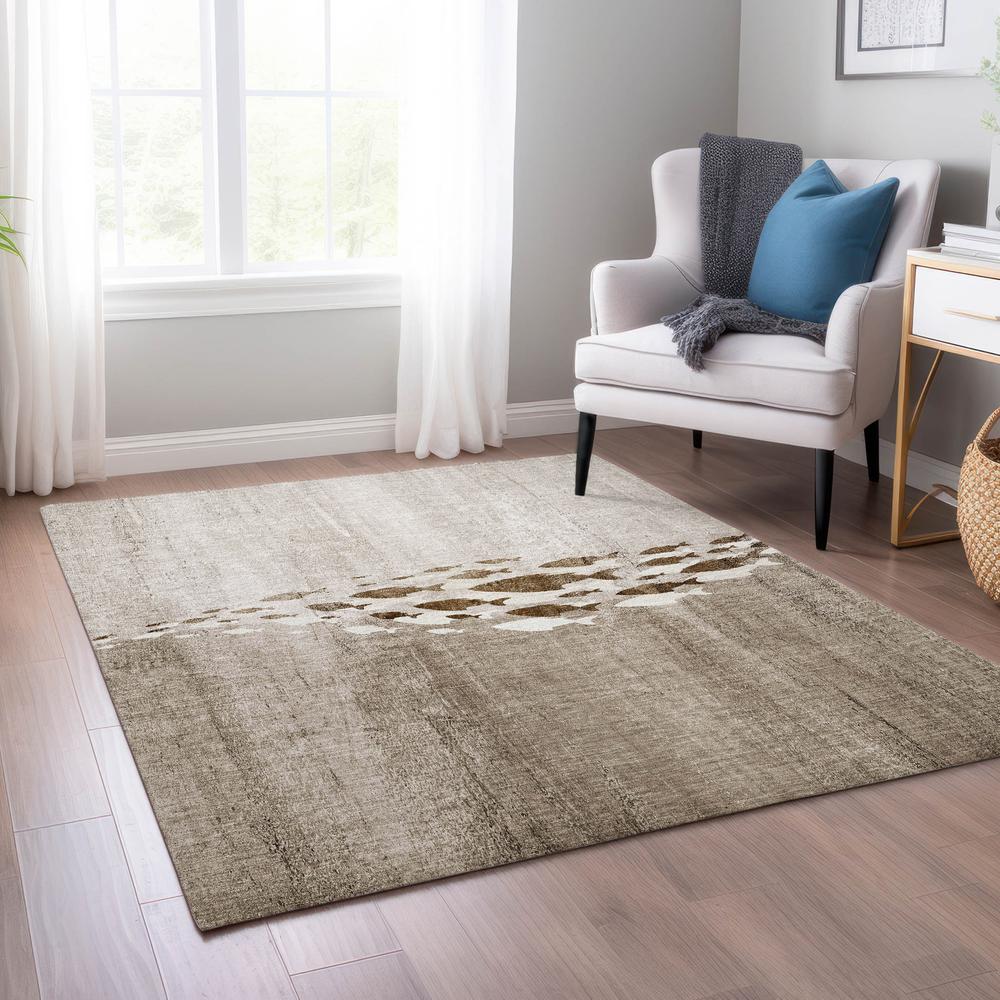 Chantille ACN627 Brown 8' x 10' Rug. Picture 6