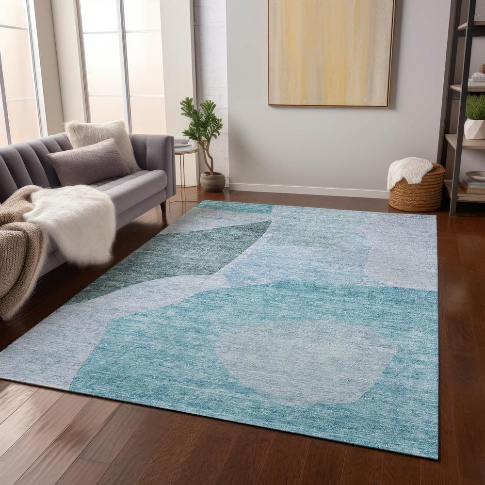 Chantille ACN665 Teal 8' x 10' Rug. Picture 6