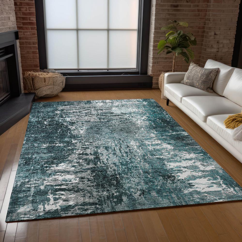 Chantille ACN718 Teal 8' x 10' Rug. Picture 7