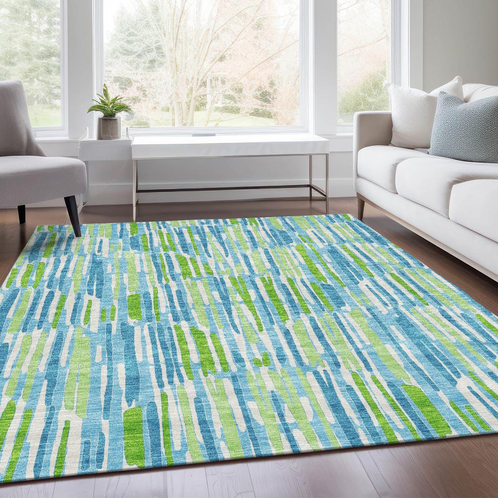 Chantille ACN739 Teal 8' x 10' Rug. Picture 5