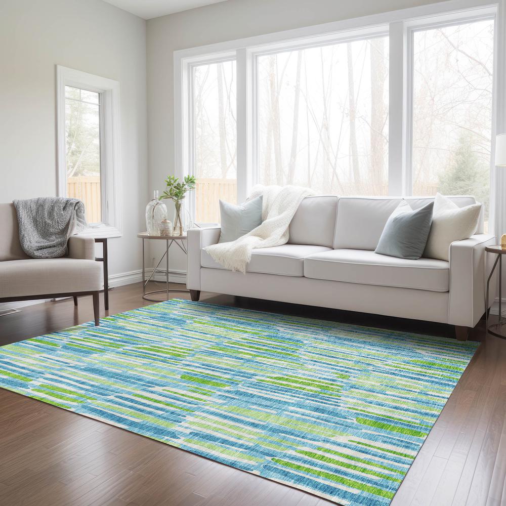 Chantille ACN739 Teal 8' x 10' Rug. Picture 6