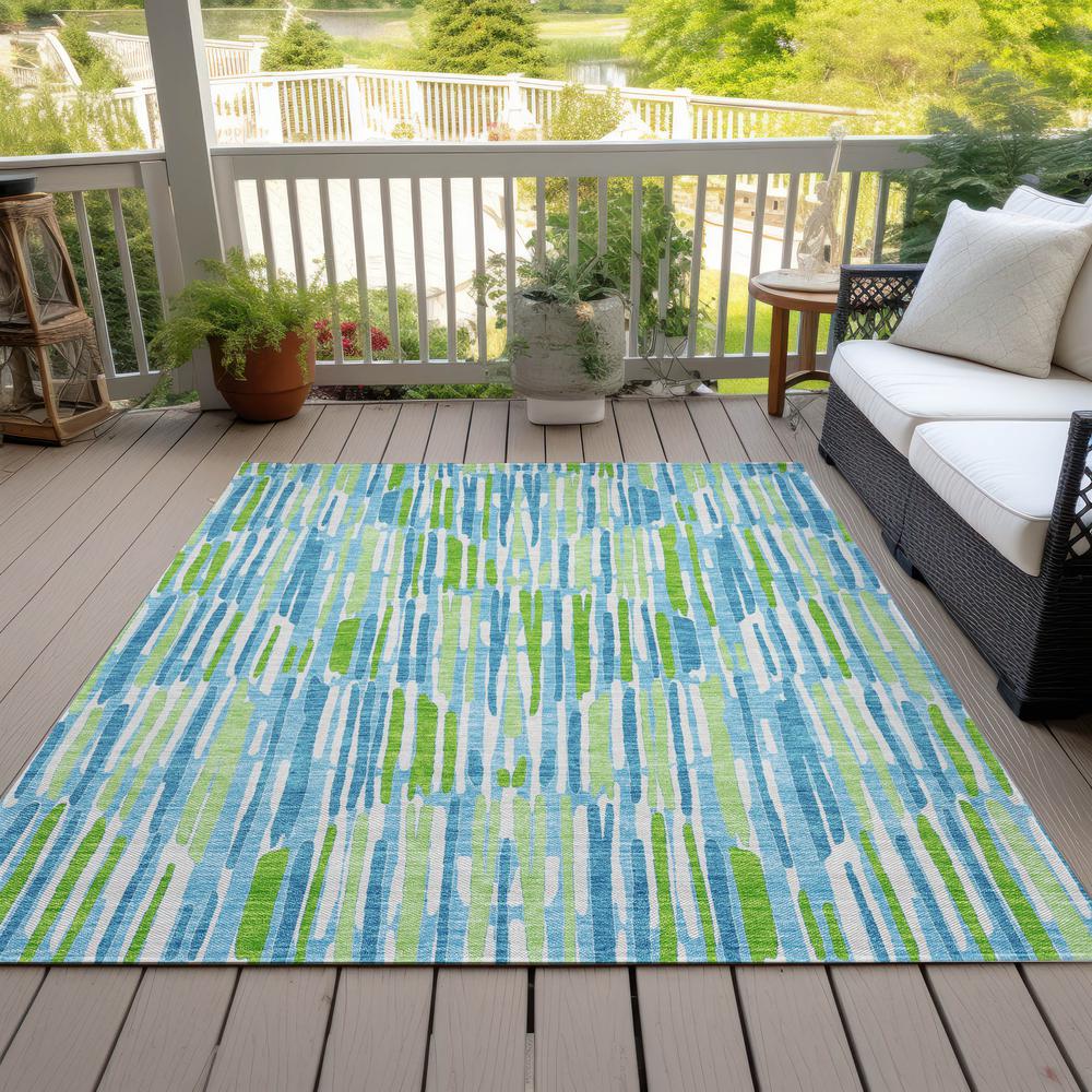 Chantille ACN739 Teal 8' x 10' Rug. Picture 7