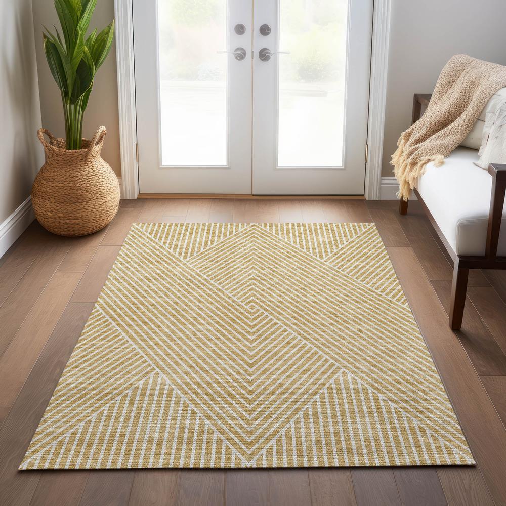 Chantille ACN937 Gold 8' x 10' Rug. Picture 6