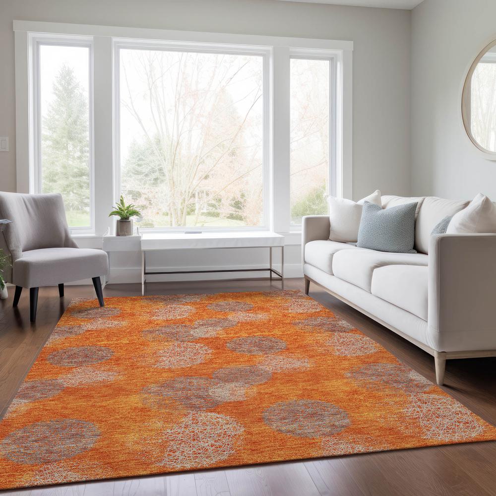 Chantille ACN977 Orange 8' x 10' Rug. Picture 5