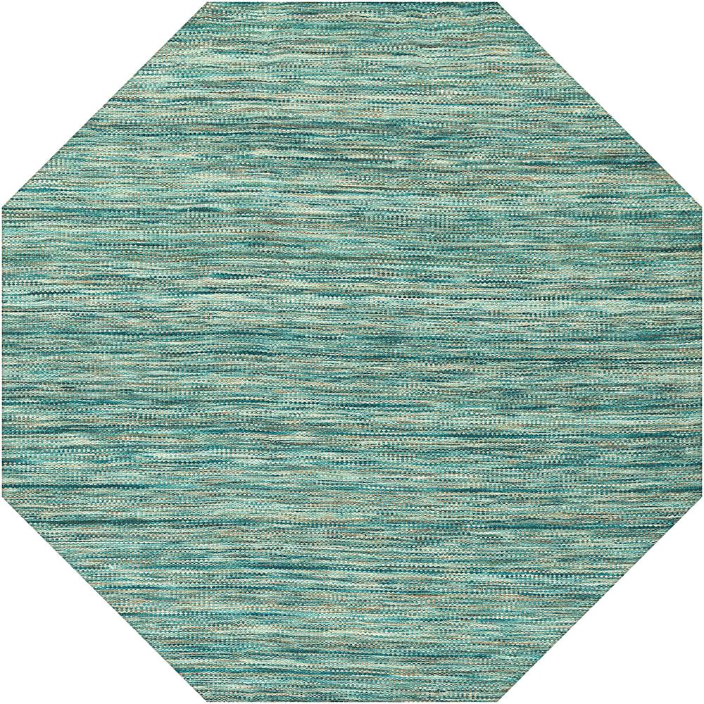 Targon TA1 Turquoise 6' x 6' Octagon Rug. The main picture.