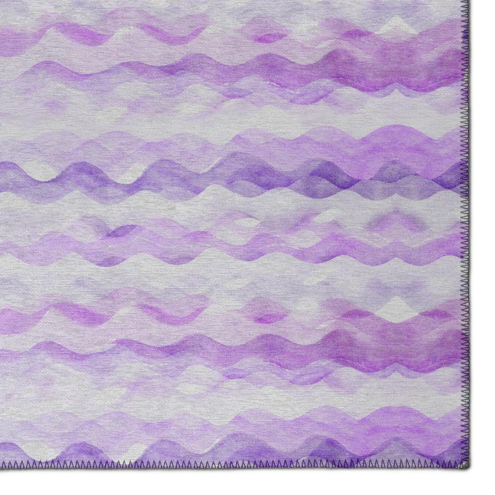 Indoor/Outdoor Surfside ASR46 Purple Washable 3' x 5' Rug. Picture 3