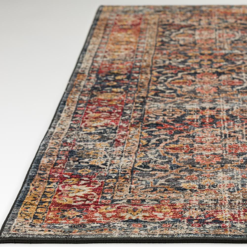 Jericho JC3 Charcoal 2'6" x 8' Runner Rug. Picture 5
