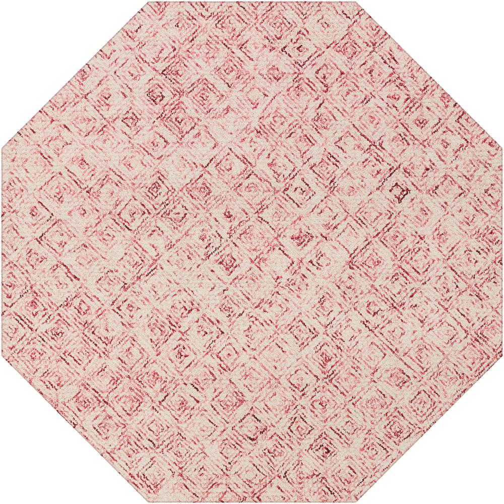 Zoe ZZ1 Punch 6' x 6' Octagon Rug. Picture 1