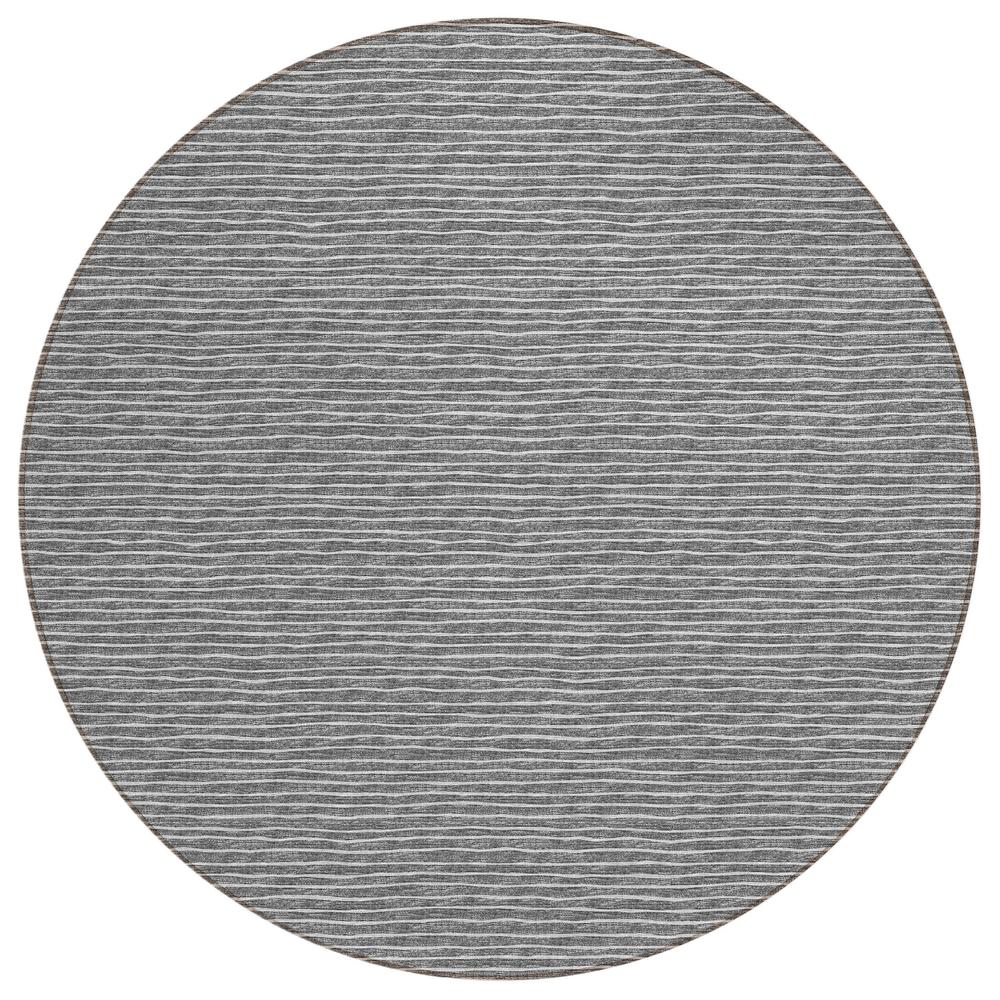 Indoor/Outdoor Laidley LA1 Grey Washable 8' x 8' Rug. The main picture.