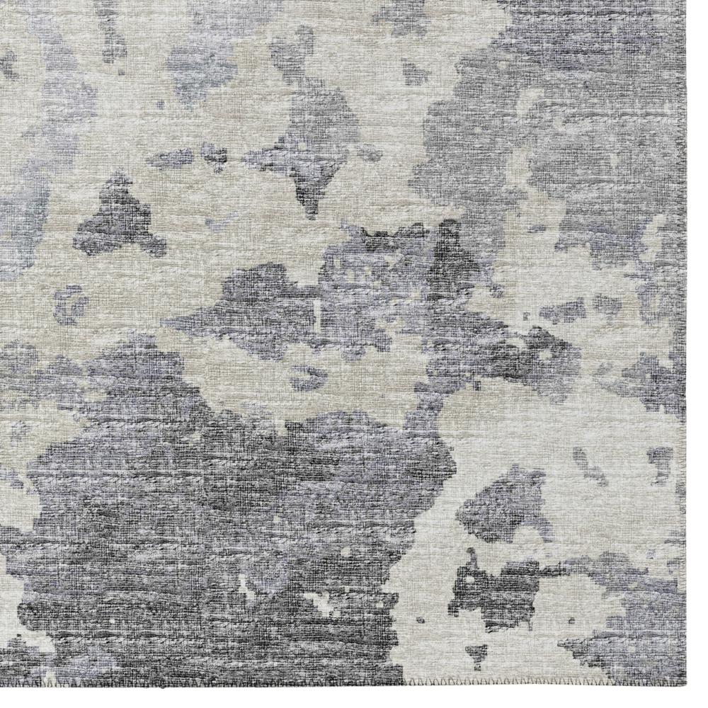 Indoor/Outdoor Accord AAC32 Gray Washable 3' x 5' Rug. Picture 3