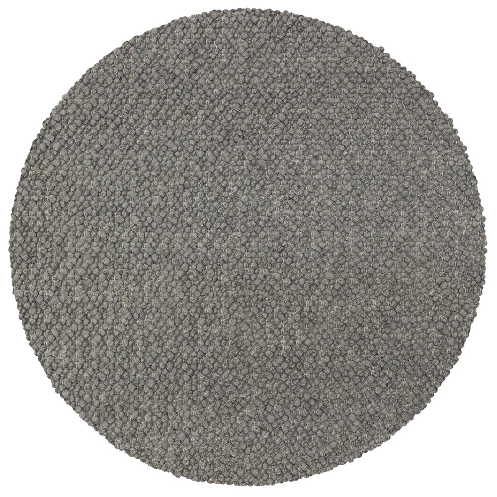Gorbea GR1 Pewter 6' x 6' Round Rug. Picture 1