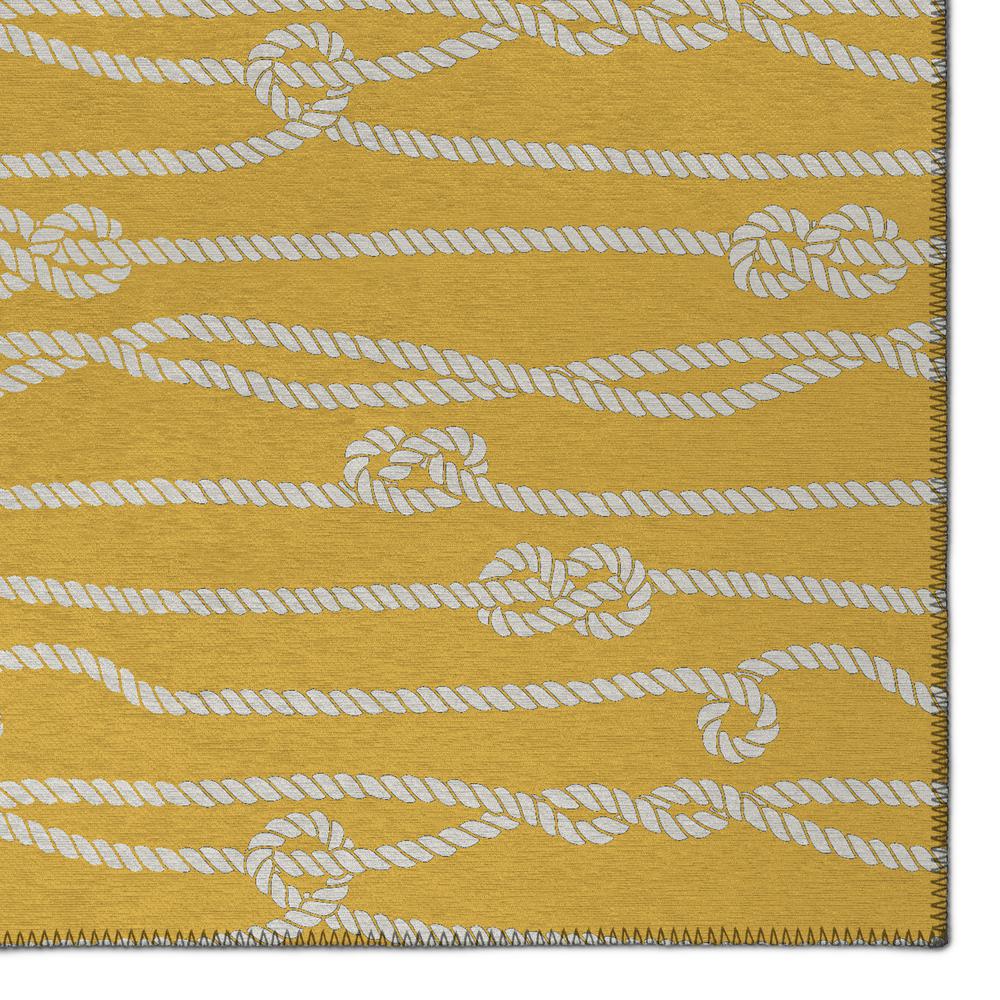 Indoor/Outdoor Harpswell AHP37 Gilded Washable 3' x 5' Rug. Picture 3