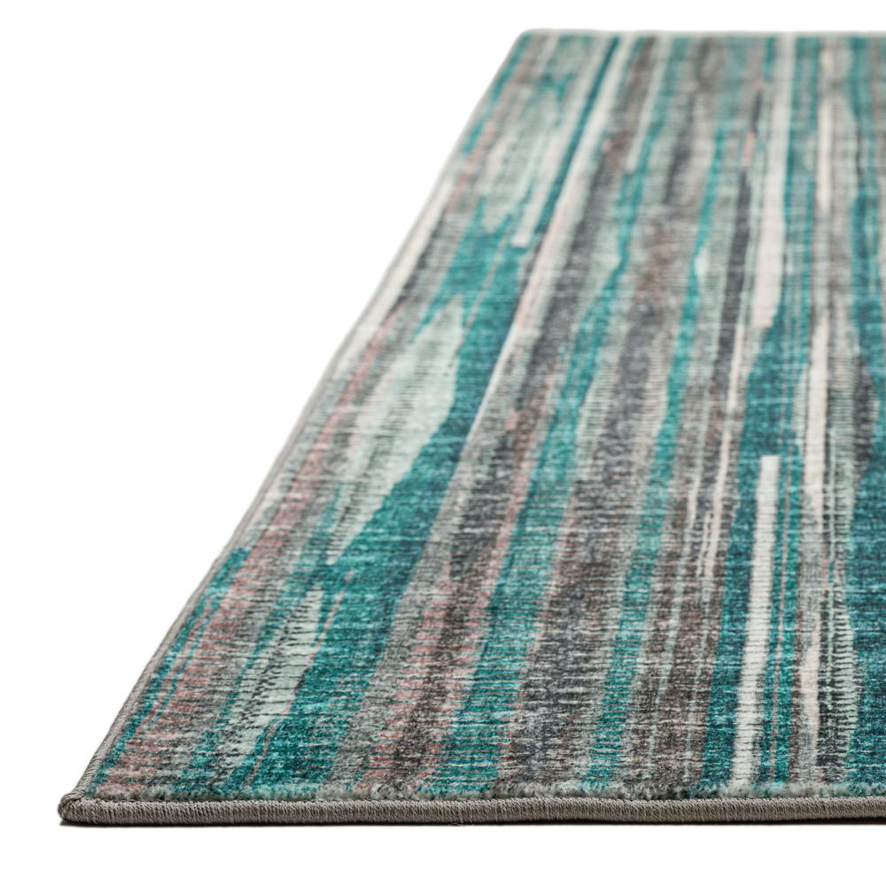 Amador AA1 Teal 2'6" x 8' Runner Rug. Picture 6