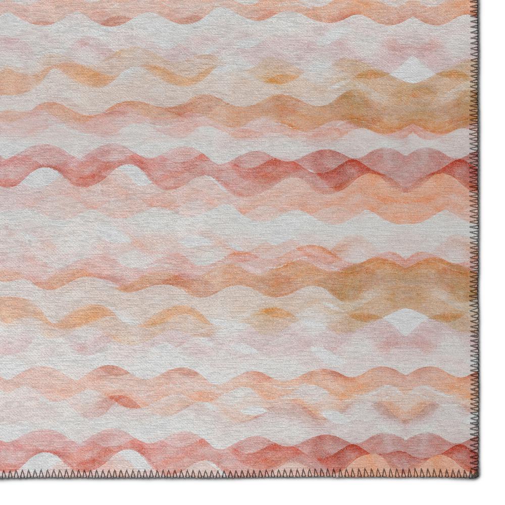 Indoor/Outdoor Surfside ASR46 Peach Washable 3' x 5' Rug. Picture 3