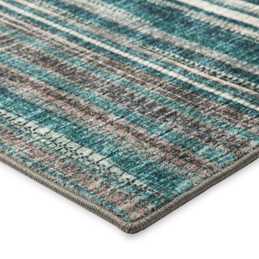 Amador AA1 Teal 2'6" x 8' Runner Rug. Picture 4