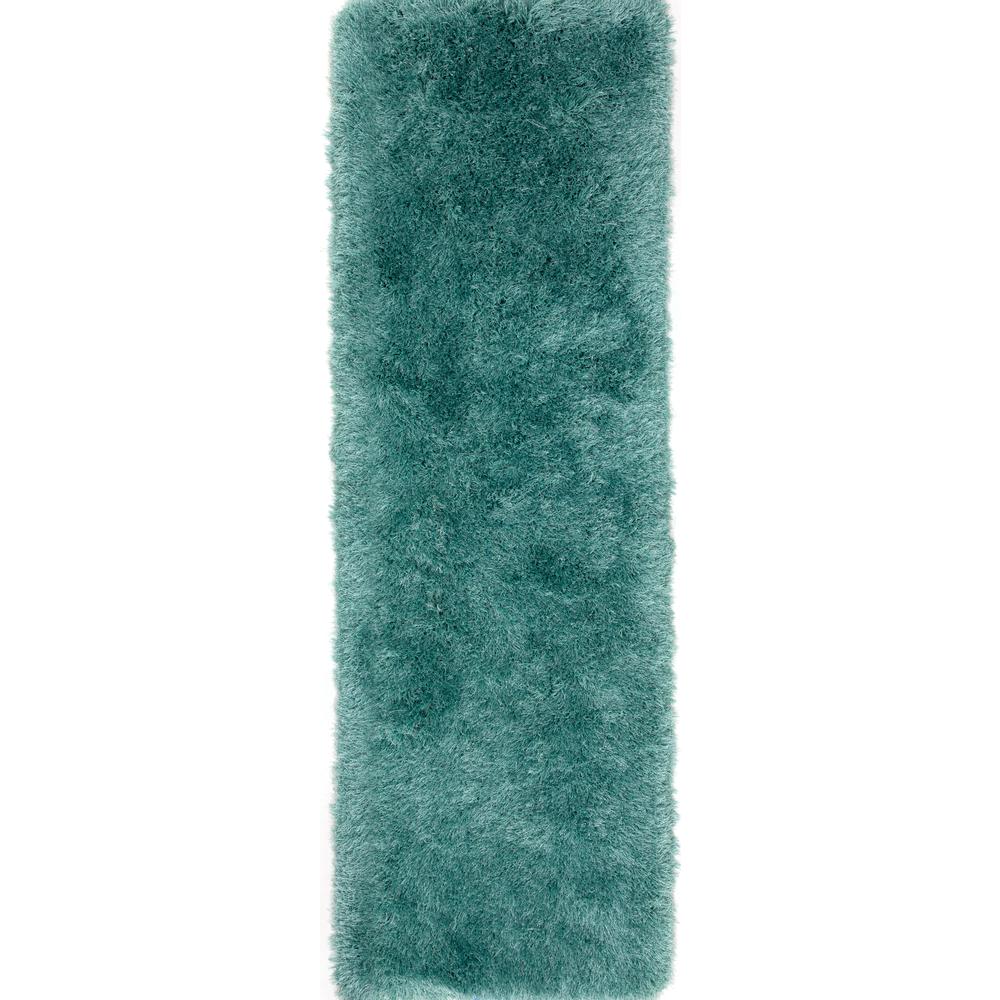 Impact IA100 Teal 2'6" x 16' Runner Rug. Picture 1