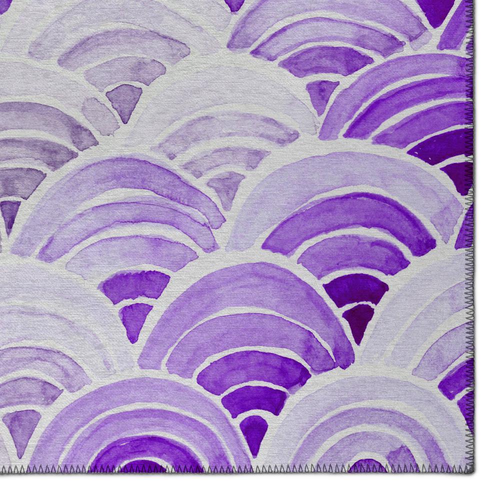 Indoor/Outdoor Seabreeze SZ5 Violet Washable 3' x 5' Rug. Picture 3
