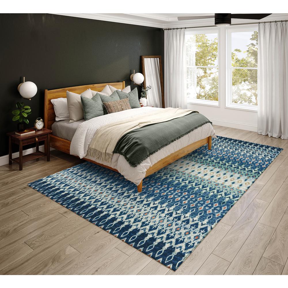Bravado Seaglass Transitional Ikat 5' x 7'6" Area Rug Seaglass ABV31. The main picture.