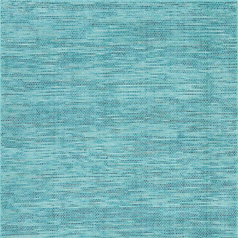 Zion ZN1 Teal 6' x 6' Square Rug. Picture 1