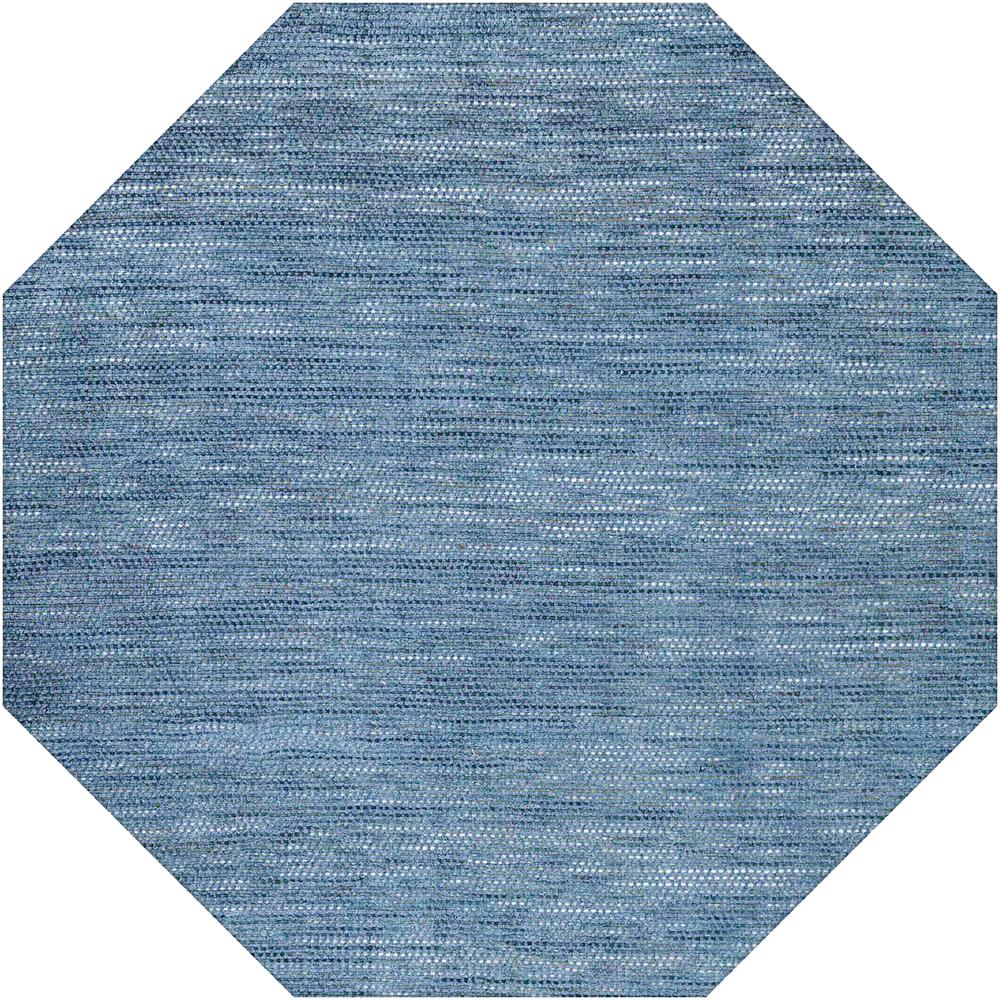 Zion ZN1 Navy 8' x 8' Octagon Rug. Picture 1