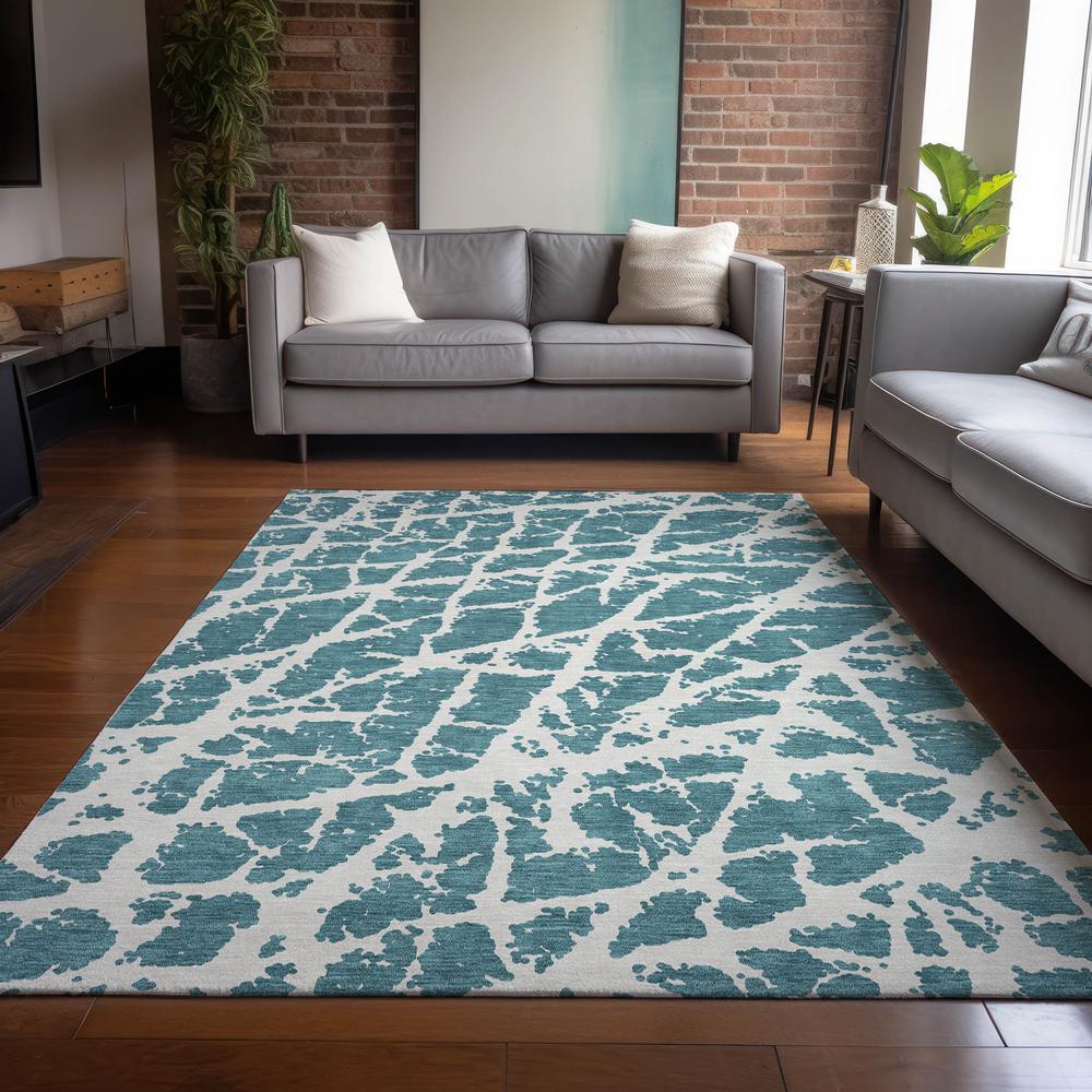Chantille ACN501 Teal 9' x 12' Rug. Picture 7