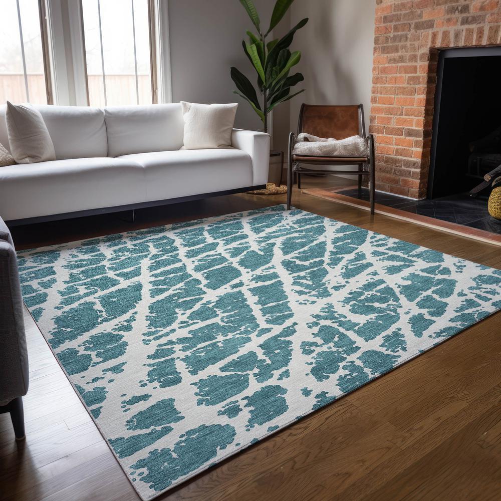 Chantille ACN501 Teal 9' x 12' Rug. Picture 8