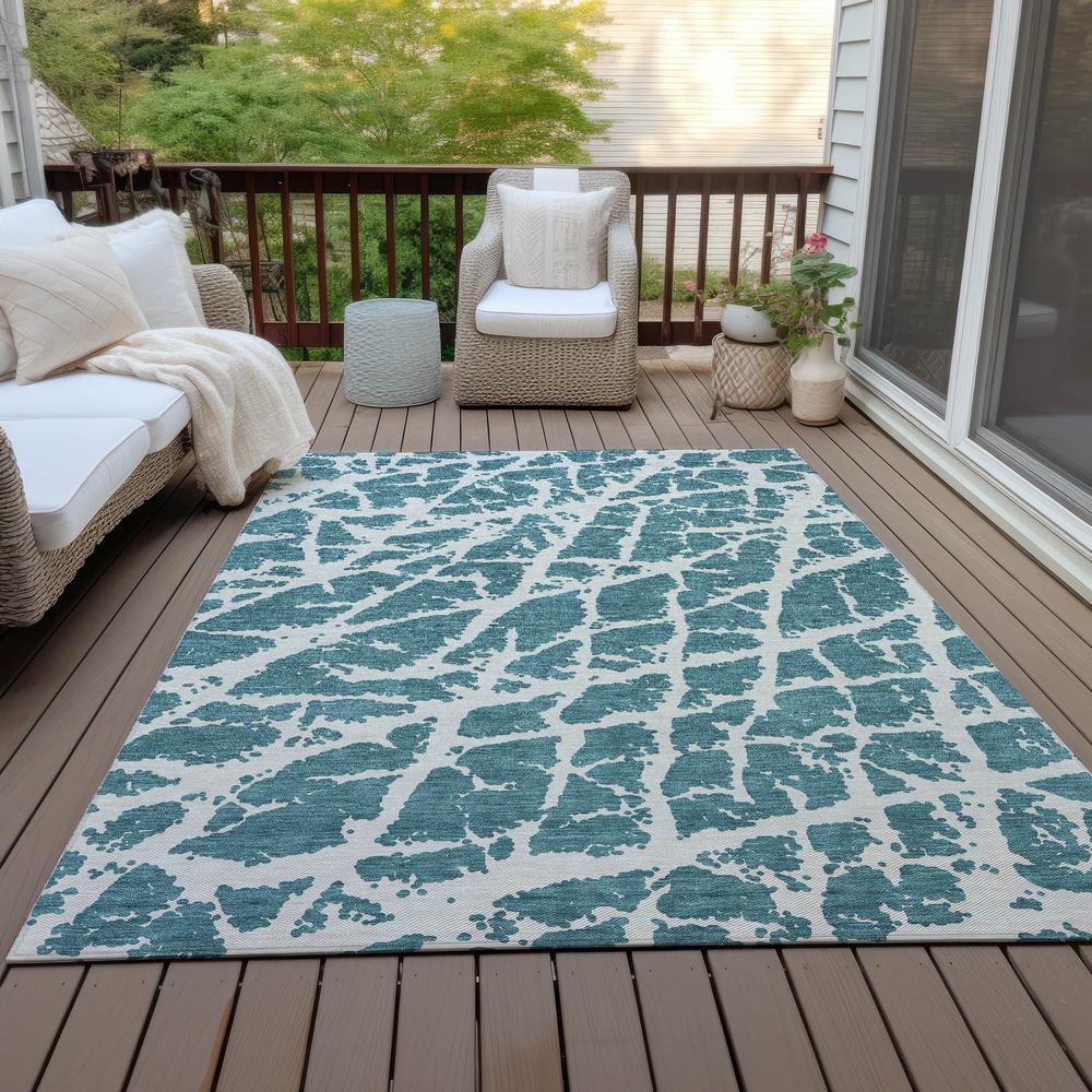 Chantille ACN501 Teal 9' x 12' Rug. Picture 10