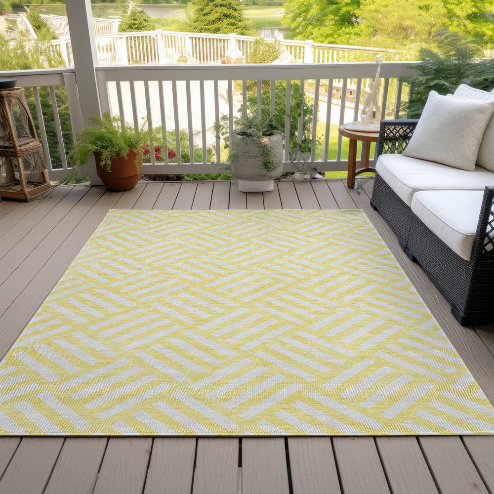Chantille ACN620 Gold 5' x 7'6" Rug. Picture 8