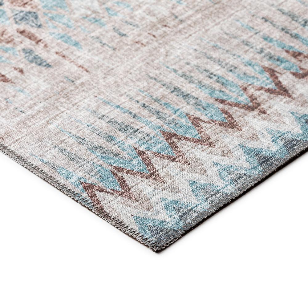 Rylee Blue Transitional Chevron 3' x 5' Area Rug Blue ARY35. Picture 3