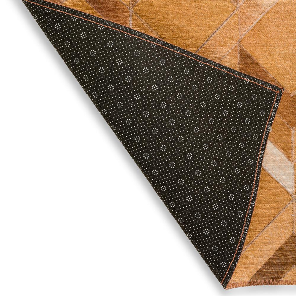 Laredo Brown Animal Patchwork 3' x 5' Area Rug Brown ALR35. Picture 4
