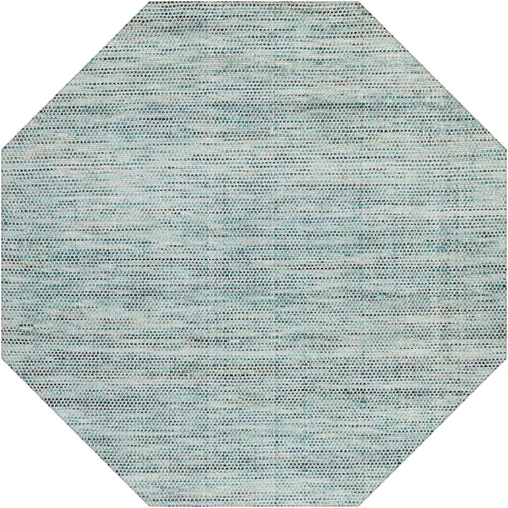 Zion ZN1 Pewter 8' x 8' Octagon Rug. Picture 1