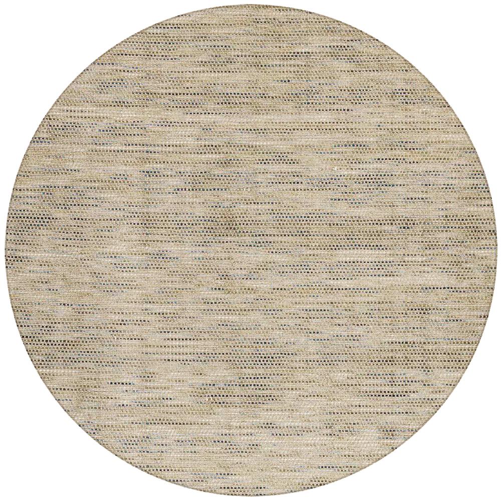 Zion ZN1 Mushroom 8' x 8' Round Rug. The main picture.